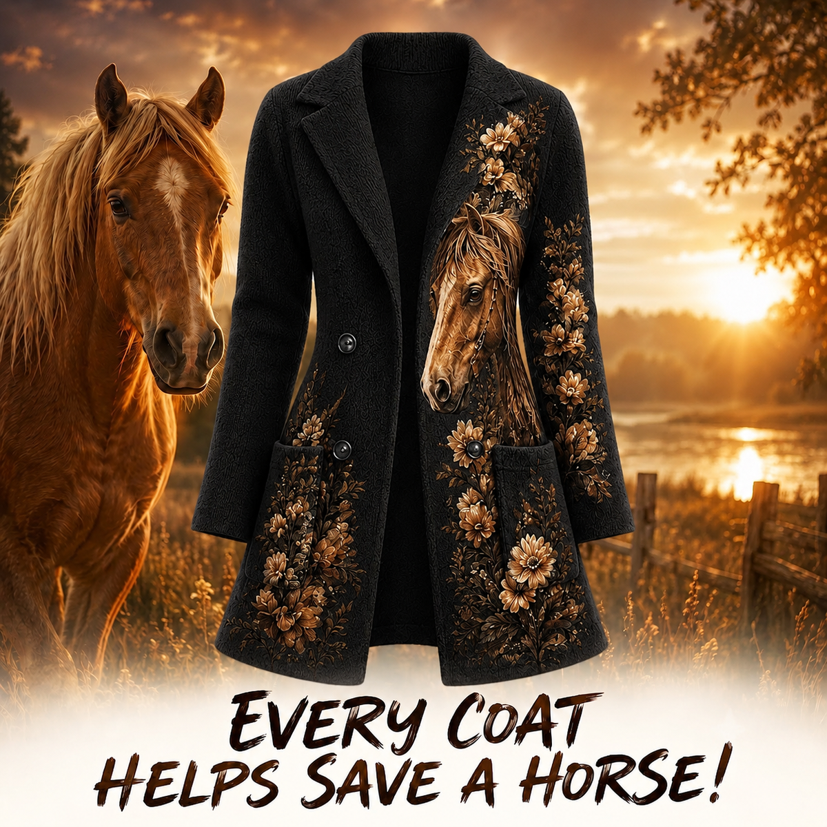 Horse Summer Knit Coat